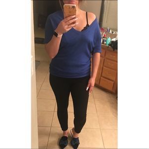 Blue sweater top